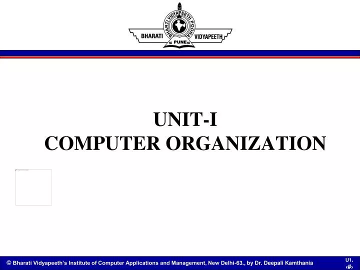 unit i computer organization
