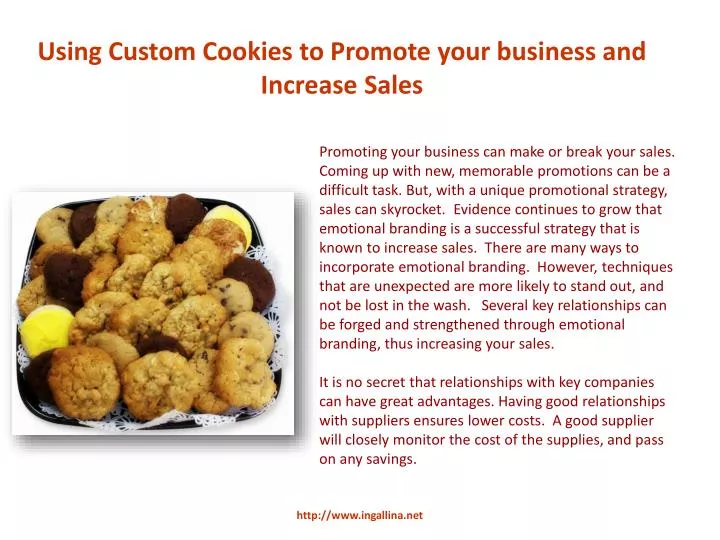 using custom cookies to promote your business and increase sales