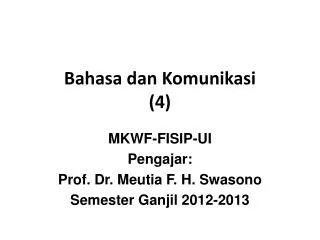 bahasa dan komunikasi 4