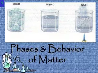 Phases &amp; Behavior of Matter
