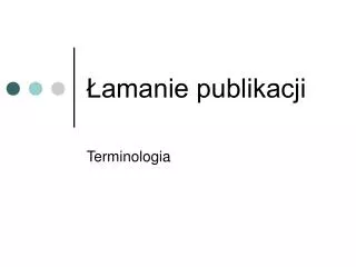 amanie publikacji