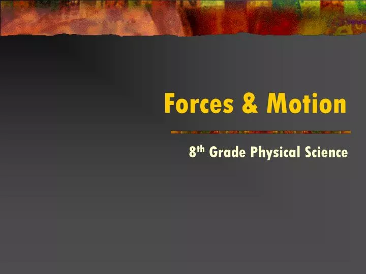 forces motion