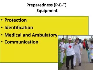 preparedness p e t equipment