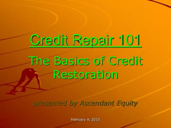 credit repair 101