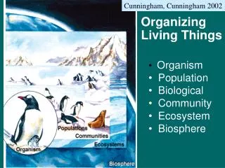 Organizing Living Things