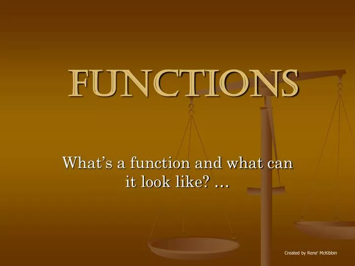 functions