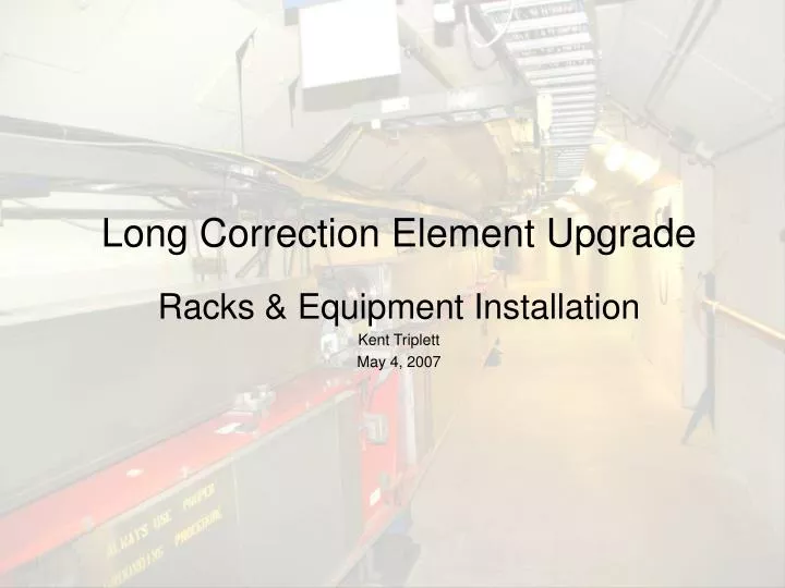 long correction element upgrade