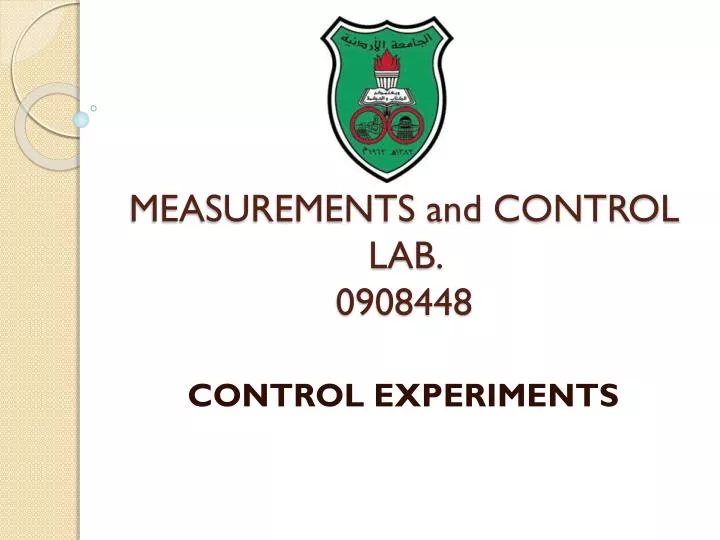 measurements and control lab 0908448