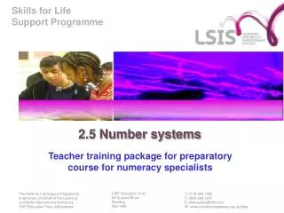 2.5 Number systems