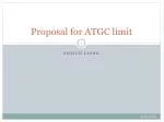 Proposal for ATGC limit - slide 1