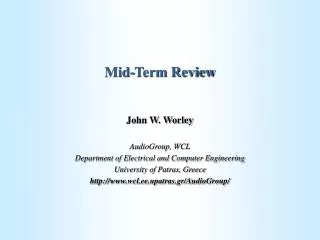 Mid-Term Review