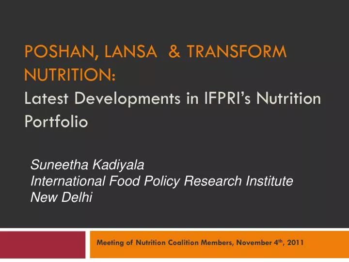poshan lansa transform nutrition latest developments in ifpri s nutrition portfolio