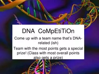 DNA CoMpEtiTiOn