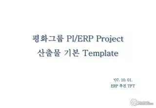 pi erp project template