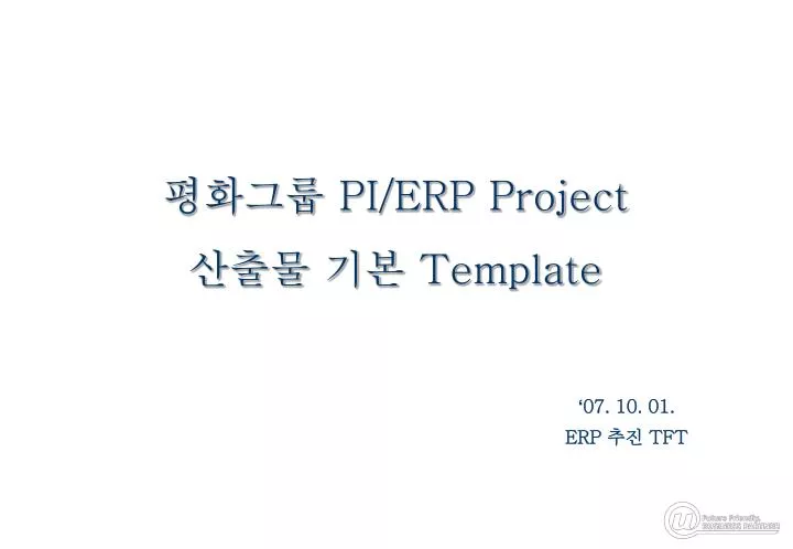 pi erp project template