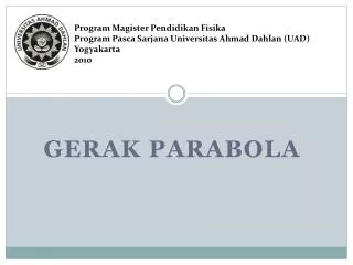 gerak parabola