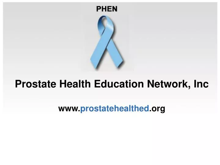 prostate health education network inc www prostatehealthed org