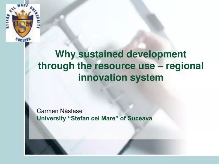 why sustained development through the resource use regional innovation system