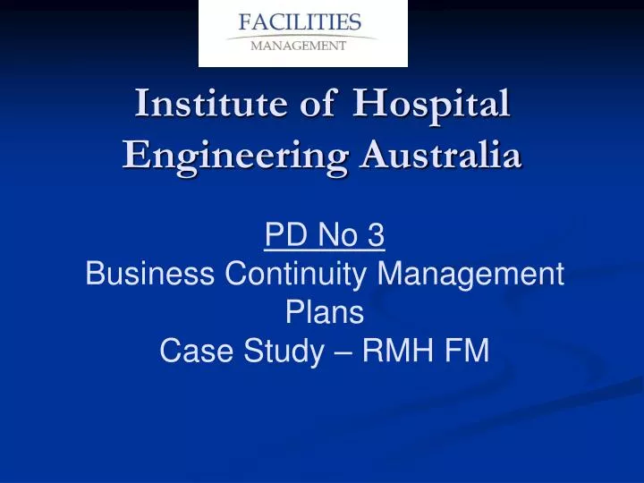 institute of hospital engineering australia
