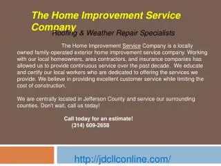 Roof Inspection, Repairs & Roof Replacement and Home Mainten
