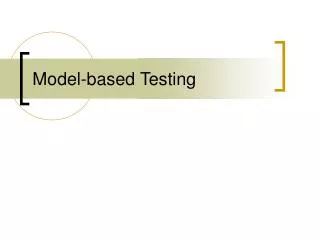 Model-based Testing