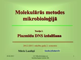 molekul r s metodes mikrobiolo ij