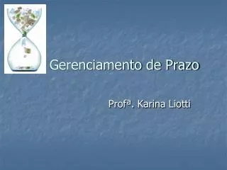 gerenciamento de prazo