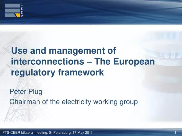 peter plug chairman of the electricity working group