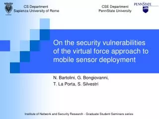 On the security vulnerabilities of the virtual force approach to mobile sensor deployment