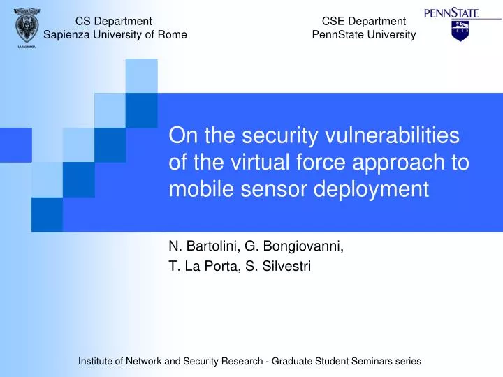 on the security vulnerabilities of the virtual force approach to mobile sensor deployment