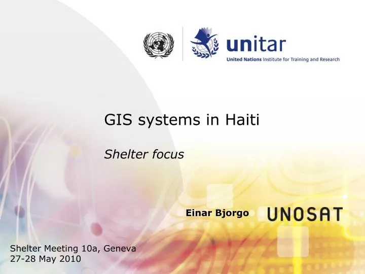 gis systems in haiti shelter focus