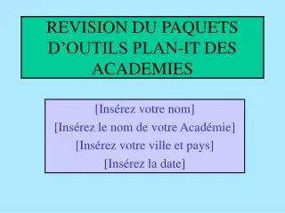 revision du paquets d outils plan it des academies