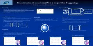 Characterization of second-order PMD in chirped fiber Bragg gratings