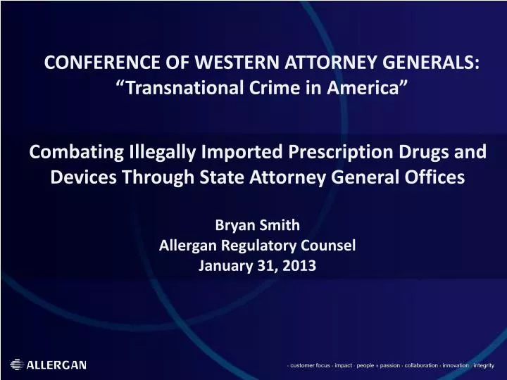 conference of western attorney generals transnational crime in america