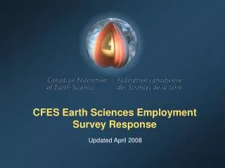 CFES Earth Sciences Employment Survey Response