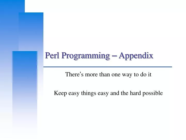 perl programming appendix