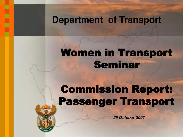 women in transport seminar commission report passenger transport