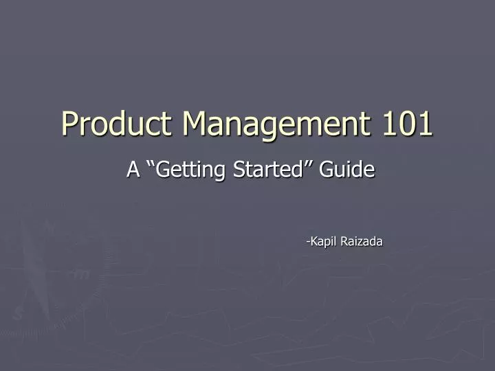 product management 101
