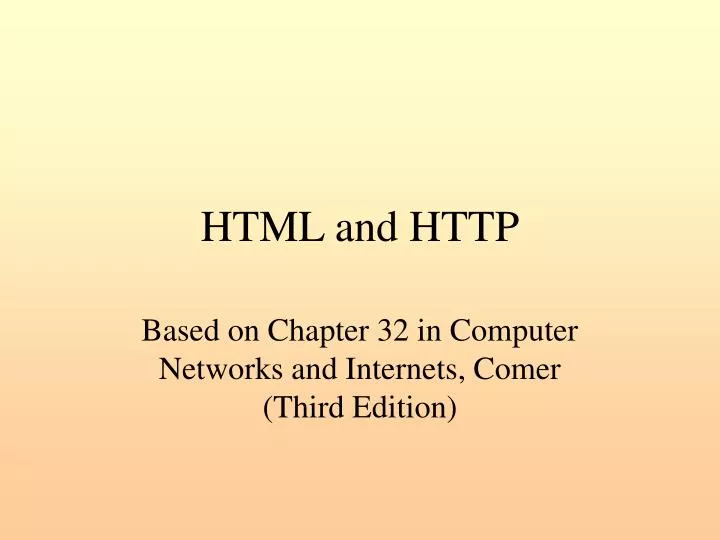 html and http