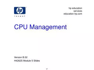 CPU Management