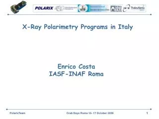 X-Ray Polarimetry Programs in Italy