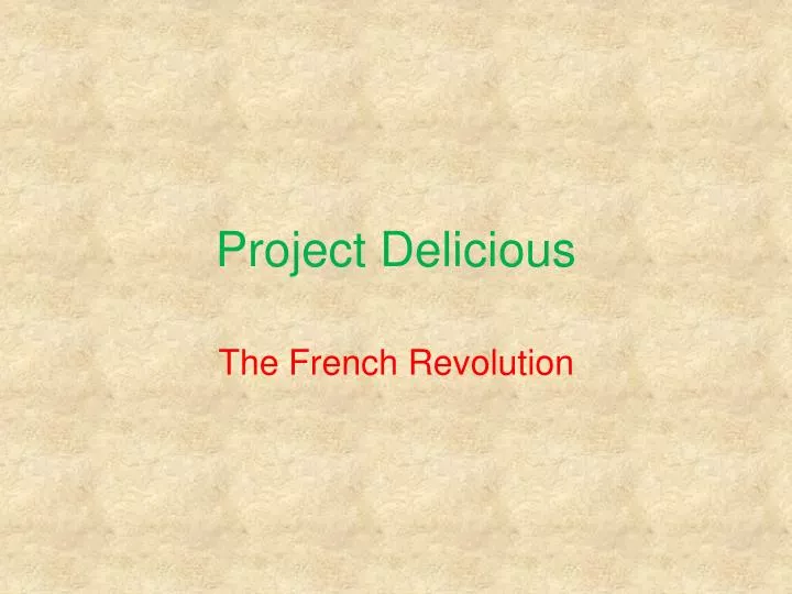 project delicious
