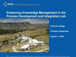 Enhancing Knowledge Management in the Process Development and Integration Lab