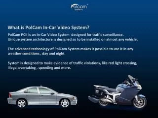What is PolCam In-Car Video System?