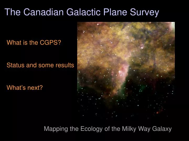the canadian galactic plane survey