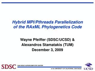 Hybrid MPI/Pthreads Parallelization of the RAxML Phylogenetics Code
