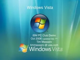 windows vista