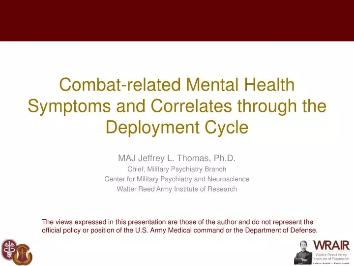 combat related mental health symptoms and correlates through the deployment cycle