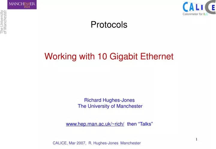 protocols working with 10 gigabit ethernet