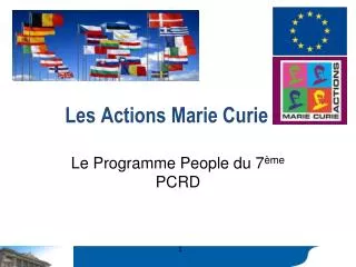 les actions marie curie